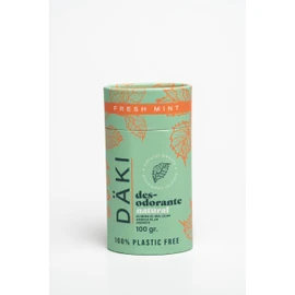 Desodorante en Barra Fresh Mint 100g | Däki Natural  | Protección Natural con Menta y Naranja | Envase 100% Compostable | Libre de Aluminio
