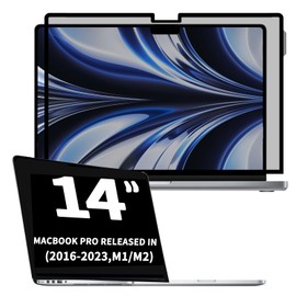 Privacy Screen Filter for MacBook Pro 14 Inch (2016-2023, M1/M2), Nano Adsorption MacBook Pro 14 Privacy Protective Film, Anti-Blue, Anti-Glare Privacy Filter for Laptops