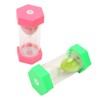 2pcs Hexagonal Hourglass 15 Minutes Learning Sand Timer Portable Plastic