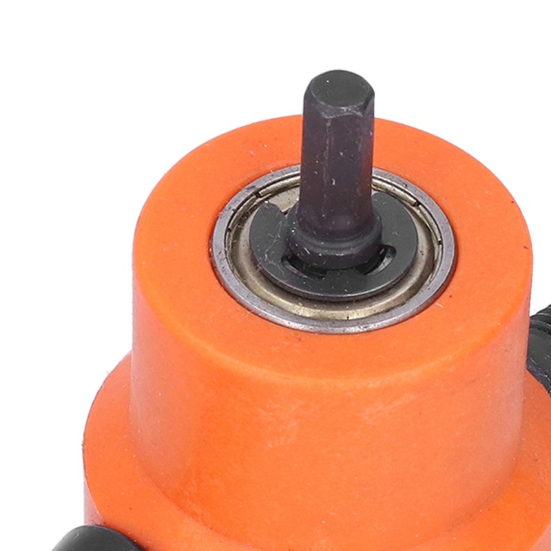 Double Head Nibbler 360° Adjustable Versatile Drill Attachment Metal Cutter