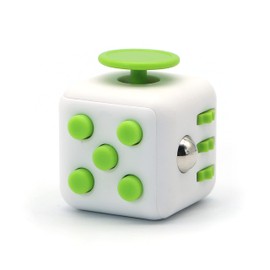 Appash Cube Fidget Toy Stress Anxiety Pressure Relieving Toy Great for Adults and Children[Gift Idea][Relaxing Toy][Stress Reliever][Soft Material] (White&Green)