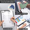 2 PCS Clipboards Foldable,360°Cover Folder Clipboard,Plastic Clip Board with Double