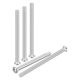 DTGN M6-1x85mm 六角穴付きボタンヘッドキャップボルト12個入り ロードバイク マウンテンバイク 自動車 オートバイに最適 304ステンレススチール ホワイトウォッシュ仕上げ 六角穴付きボルト