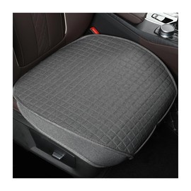 JNNJ 2 Stück Auto Sitzkissen Pad, Universal Anti-Rutsch Weiche Autositzkissen, Universal Leinen Sitzauflagen Vordersitzbezüge, Universal Für Auto Fahrzeug(Grau)