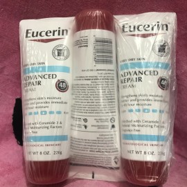 Eucerin 3 Eucerin Advanced Repair Cream for Very Dry Skin Lot of 3 8 Ounce Each L1015