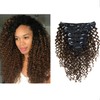 Clip in Human Hair Extensions Afro Jerry Curly 3B 3C
