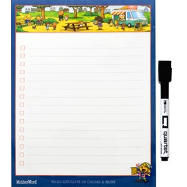 MotherWord To Do Magnetic Tile, Includes Quartet Marker & Eraser, 9" x 7", Bilingual (MWTD-708)