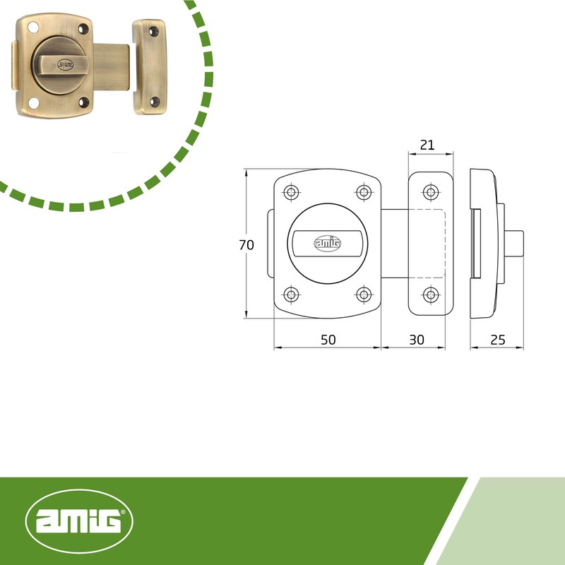 Amig - Zamak Door Bolt | Bolt Mod. 388 |