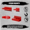 FS TOOL 4PCS Red Magnetic Toolbox Shelf, Tray, Paper Towel