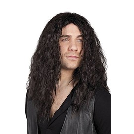 Marco Porta Rocker Perücke Männerperücke schwarz Biker Ritter Knecht