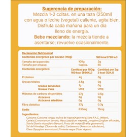 Genki ? Golden Milk Fortalecida con Inulina de Agave, Maca y Clavo Mezcla Funcional de C?rcuma y Especias C?lidas 110 G