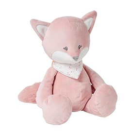 Nattou Cuddly Toy Made of Polyester Fox Alice and Pomme, Companion from Birth, Approx. 32 cm, Pink