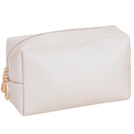 HAOGUAGUA Makeup Bag Pouch Purse Organizer Waterproof Travel Cosmetic Organizer for Women Girl Medium Size (Shell gold-1pcs)