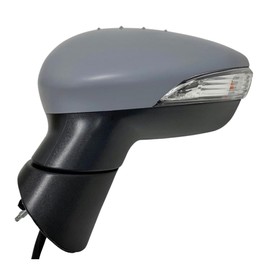 Spieg FO1320457 Driver Side Mirror Replacement for Ford Fiesta 2011-2019 Power Heated Turn Signal Indicator with Spotter Paint to Match Cover (LH)