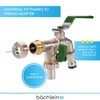 Bächlein Universal Double Outlet Tap with Reduction Adapter for 1"