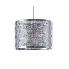 Innoteck Modern Decorative Cube-Pattern Chrome Metal Drum Shade, Multi-Functions for