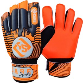 YSCARE Football Goalkeeper Gloves for Boys Children Children Adults Football Goalkeeper Gloves Protection Super Grip Palms for Junior Practice (Orange, 8)