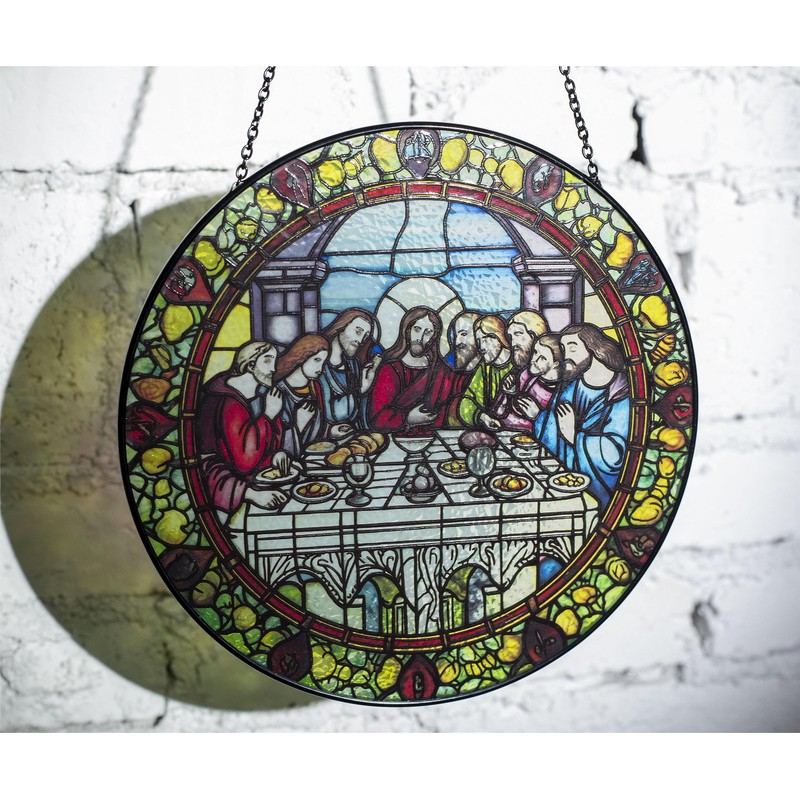 Last Supper Suncatcher Stained Glass - Originally Designed 7.8'' Picture