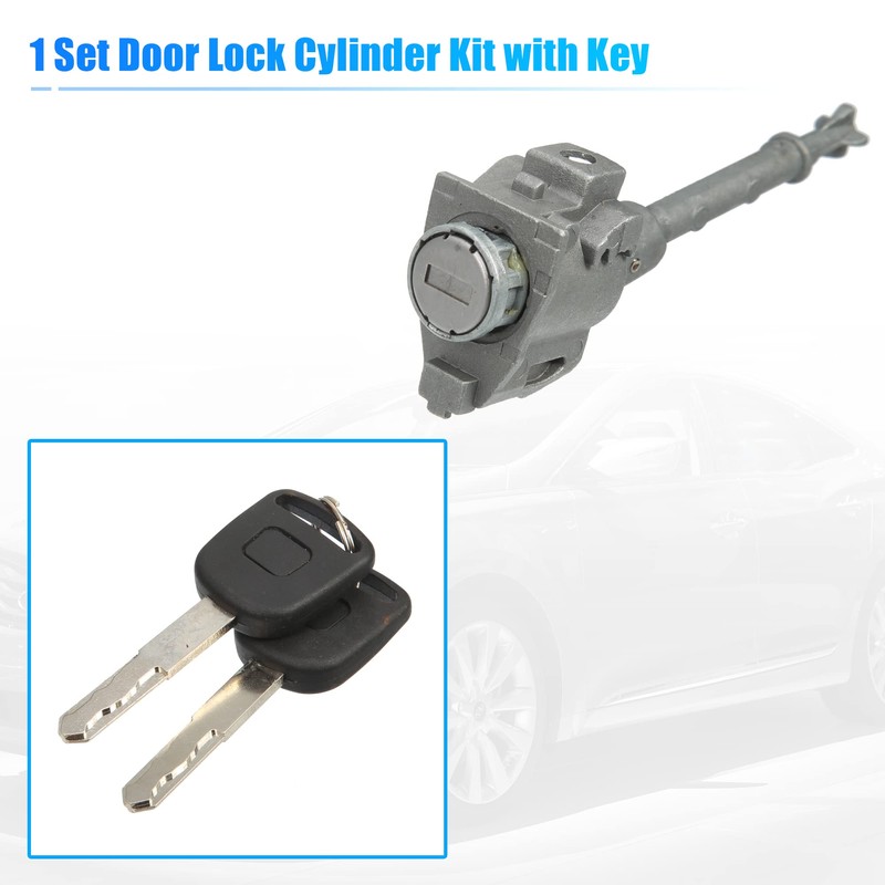 X AUTOHAUX 1 Set Front Door Lock Cylinder Set Kit