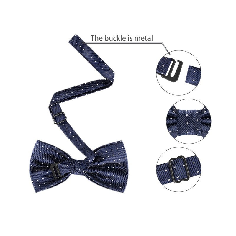 Allegra K One-Touch Bow Tie, Polka Dot, For Adults, Formal,