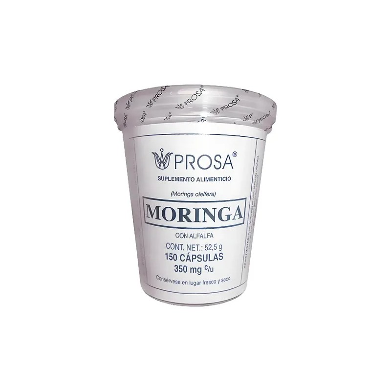 Moringa Prosa: Suplemento de Hojas y Alfalfa en Cápsulas, Sin