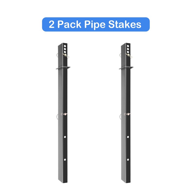 Colinktool Adjustable Pipe Stakes, 30" Heavy-Duty C Channel Pipe Stake