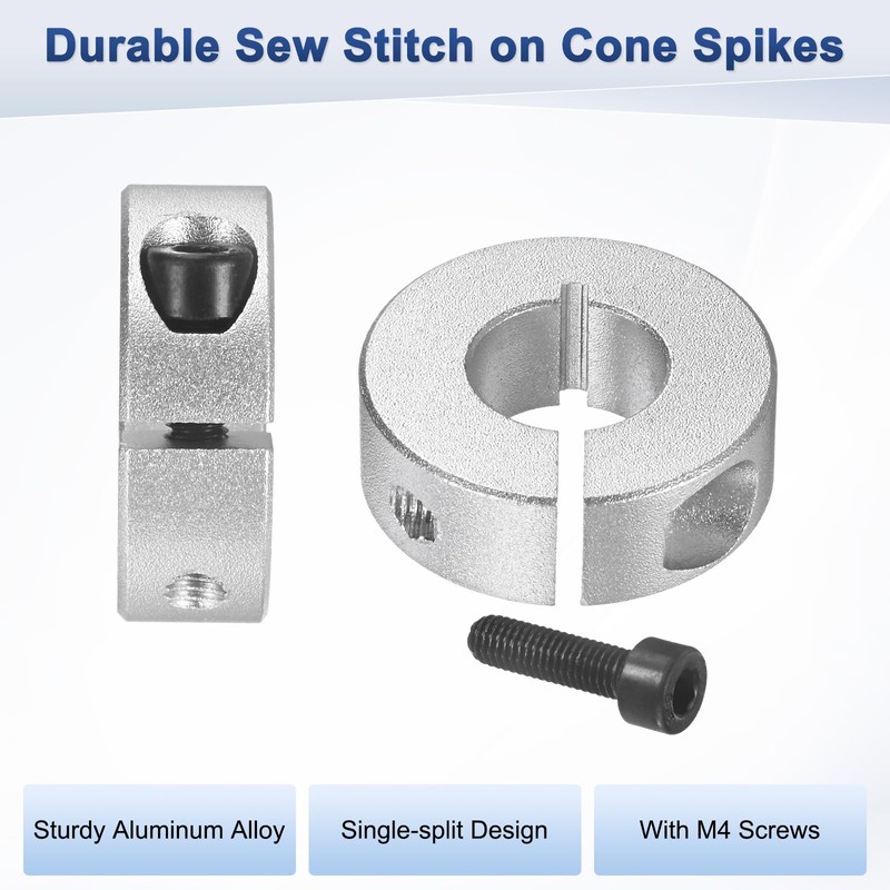 M METERXITY 2-Pack Single Split Shaft Collar 16mm Bore Aluminum