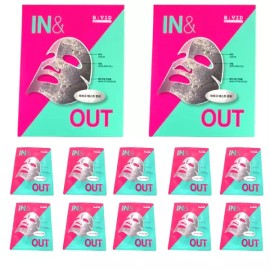 Babybid 바이비드 인앤아웃 마스크팩 피지 인앤아웃팩 10매 Bye Bye Dull Skin In & Out Mask Pack Pore In & Out Pack 10 Sheets