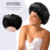 HSAJS Sleeping Cap, Multifunctional Soft Satin Hair Cap, Breathable Hair