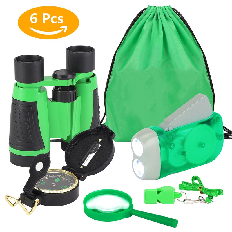 6Pcs Outdoor Exploration Binoculars Set Young Kids Educational Gift for
