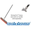 PRO SOURCE Rough-Surface Push Broom Head with Bolt-On Connection: 18"