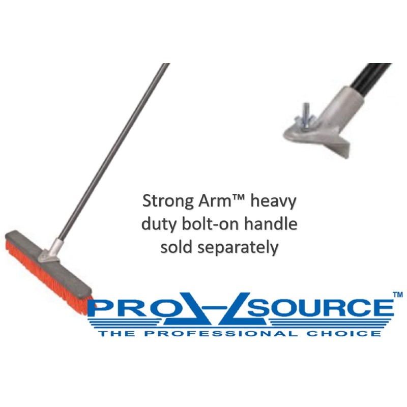 PRO SOURCE Rough-Surface Push Broom Head with Bolt-On Connection: 18"
