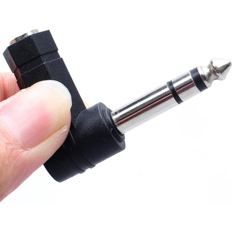 Yotsuba 1/4 Inch TRS to 3.5mm Right Angle Adapter, 2