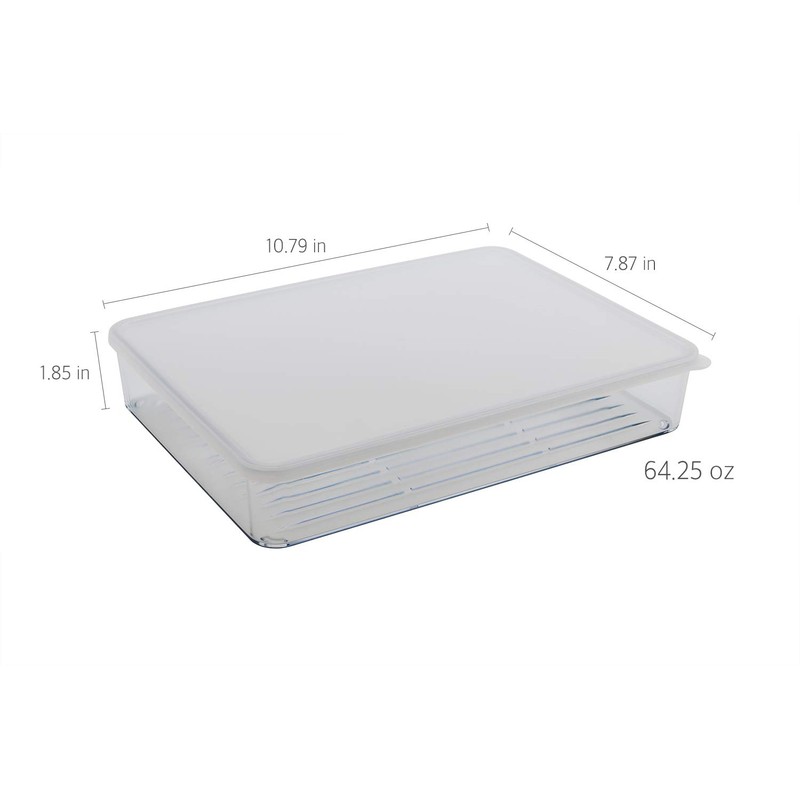 HAIM LIVING Silicook Flat Plastic Box for Kitchen for Kitchen&Refrigerator