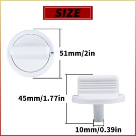 WE01X10160 Timer Knob Replacement Part – PACK OF 2 Compatible With GE Stackable Washers/Dryers Knob Clip Replaces 912208, AP3207448, 943810, EA755794, PS755794, WE01X10069, WE01X10070, WE1X10069
