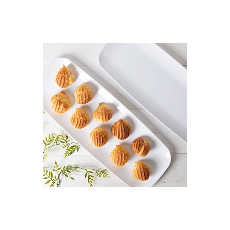 Blue Sky Organic White Tray Rectangle (2-Pack) - 17.5" Disposable