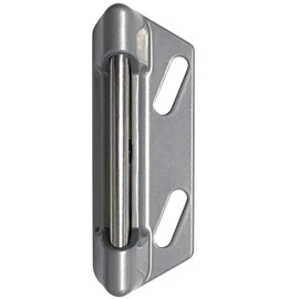 Ideal Security SK1 Spring-Loaded Strike for Fixed Storm Door Latches, Silver