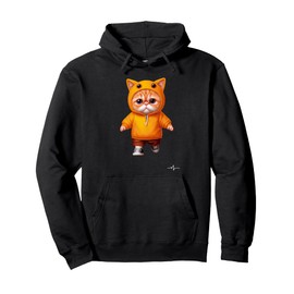 Cute and funny cat design - Pet theme for cat enthusiasts Pullover Hoodie
