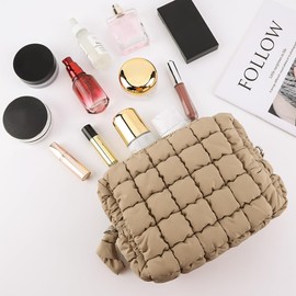Puffer Shoulder Bag For Women, Quilted Puffer Tote Bag Cute Nylon Crossbody Bag Quilted Shoulder Bag With Adjustable Strap