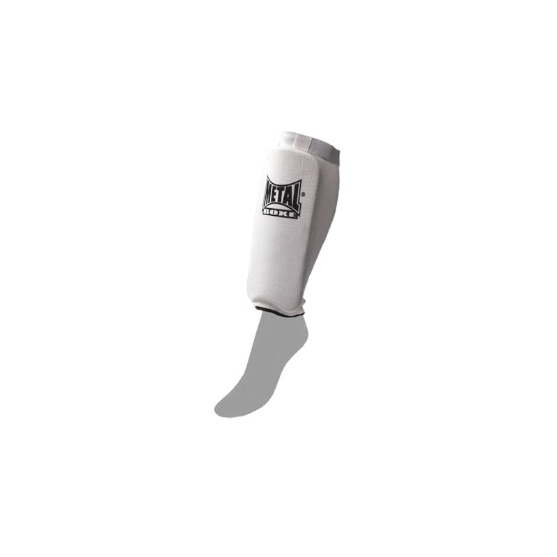 Metal Boxe Tibia Protectors White Small