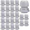 Gebildet 25Pcs PG16 Cable Gland, Plastic Wire Protector IP68 Waterproof