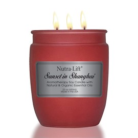 Nutra-Lift Sunset in Shanghai Organic Aromatherapy Soy Candle 22 oz.