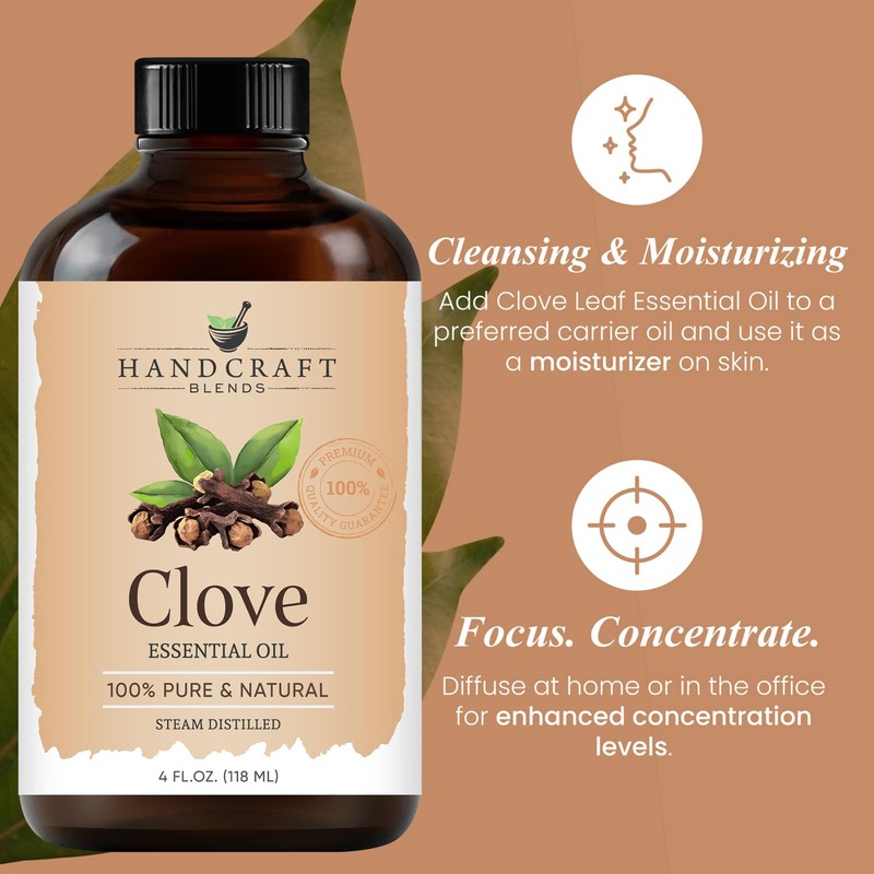 Handcraft Blends Clove Essential Oil - Huge 118 ml -