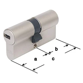 ABUS EC660 Profile Double Cylinder Length (A/B) 30/45mm (C = 75mm) with 6 Key, with Security Card