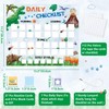 WERNNSAI Dinosaur Routine Chart for Kids - Daily Visual Schedule