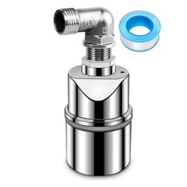 Float Valve for Water Tank Pool - Automatic Water Level Control Valve - 304 Stainless Steel Poor Water Level, Automatic Filling Float Valve (3/4" Side Inlet)