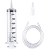 Large Capacity Plastic Syringe with 1m Tube, Reusable Plastic Syringe