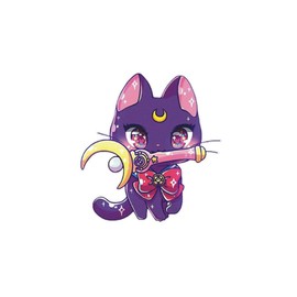 ALTcompluser Anime Car Sticker Sailor Moon Car Sticker Car Window Tuning Vinyl Sticker (Luna 14 x 13 cm)