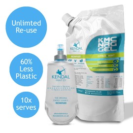 Kendal Mint Co: Quick Release & Long-Lasting Energy Gels – Citrus & Mint | Caffeine Free, 27g Carbs, Electrolytes, B Vitamins, for Running, Cycling, Hiking, Vegan & Gluten Free (10)