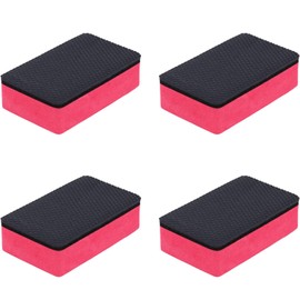 DEVENTORZ Car Wash Sponge, Set of 4 for Car, Motorcycle, Dirt Remover, Polishing Sponge, Water Absorbent, Quick Drying, Car Cleaning Tool, Iron Dust Removal Sponge, Bird Bugs, Car Decontamination